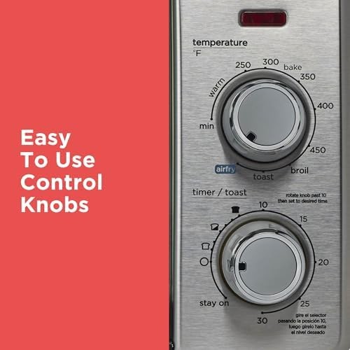 4 Slice Air Fryer Toaster Oven Bake Broil Keep Warm