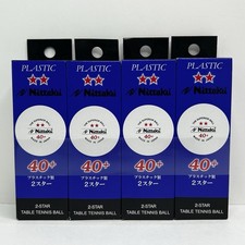 Lot of 4 Nittaku 3pieces 2-Star 40 NB-1320 Table Tennis Balls - Made in JAPAN