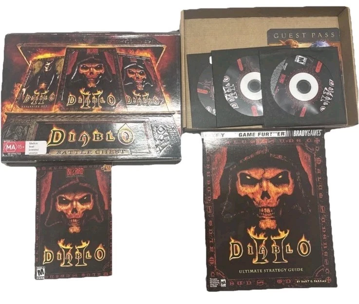 Diablo Battle Chest PC Game Box Expansion Set Old Vintage CLASSIC PC 2001 🔥 - Image 3 of 4