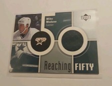 2003 UPPER DECK MIKE MODANO JERSEY REACHING 50 DALLAS STARS LEGEND!