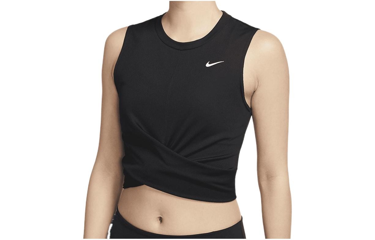 Nike Solid Logo Cropped Sleeveless T-Shirt
