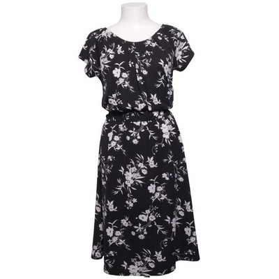 Laura Torelli Collection, Kleid, Größe: M, Schwarz/Weiß, Elasthan/Polyester #ktE