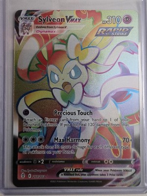 Pokemon TCG Sylveon VMAX 211/203 Evolving Skies Rainbow Secret Rare Card 211/203 | eBay Pokemon TCG Sylveon VMAX 211/203 Evolving Skies Rainbow Secret Rare Card 211/203 | eBay