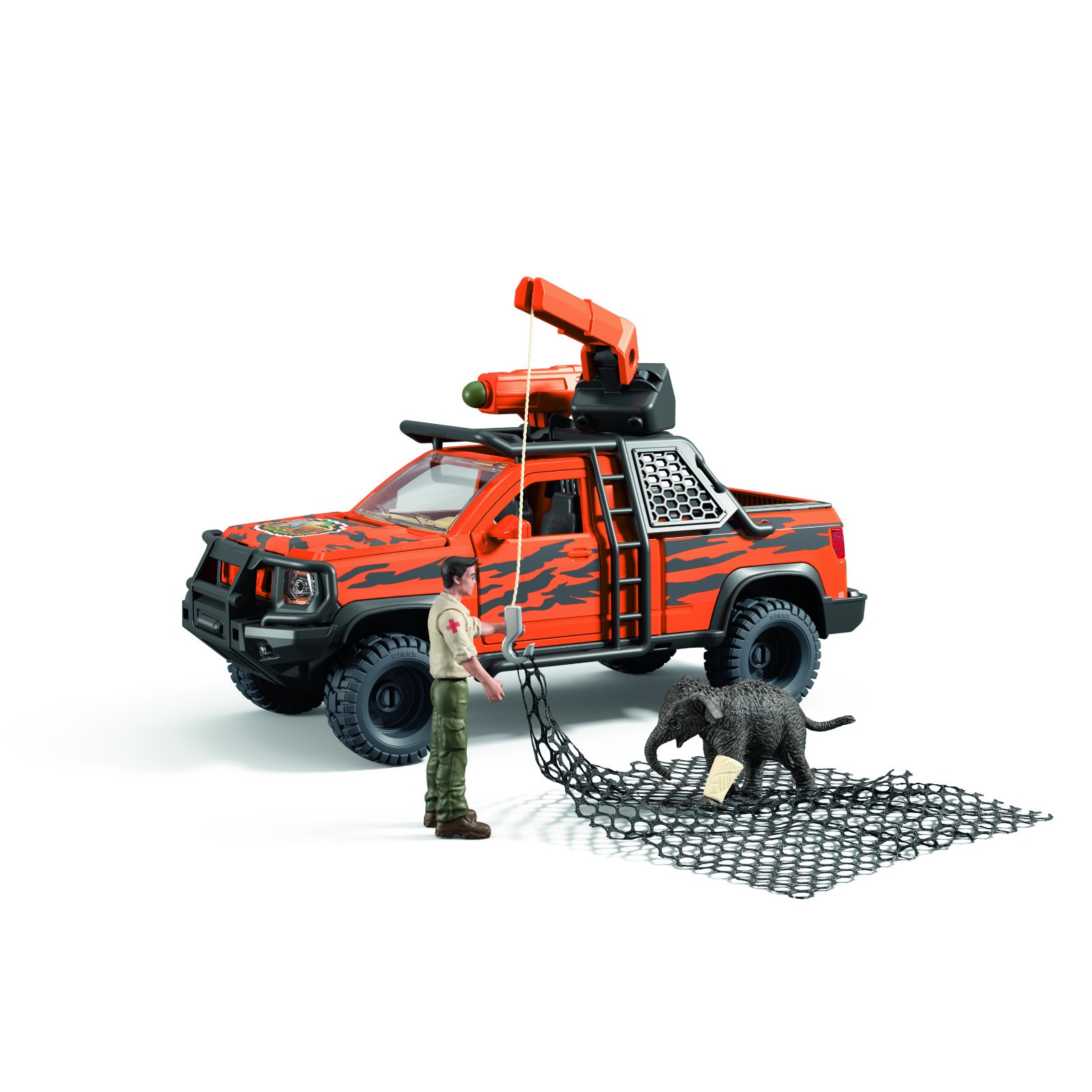 Schleich 42720 Off-Road Adventure in the Jungle Wild Life Animal Rescue elephant