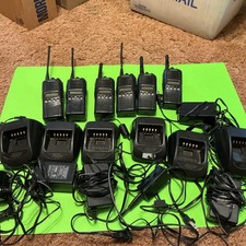 Lot of 6 Kenwood TK-3180-K UHF FM Two-Way Radios w/ Antennas Chargers Batteries