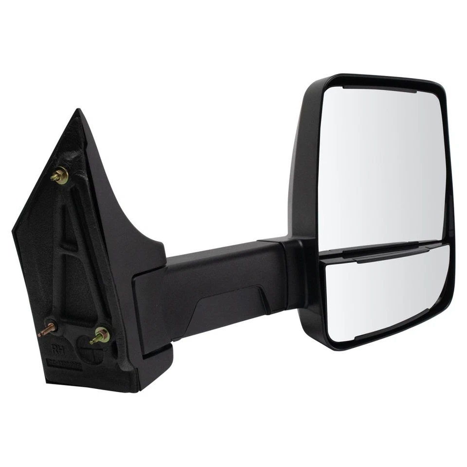 Tow Mirror Manual Textured Black Passenger RH for GM Cutaway Van Box Truck - Image 3 of 3