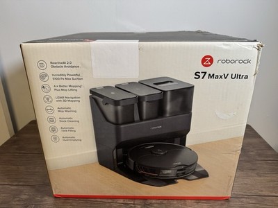 Roborock S7 MaxV Ultra Robot Vacuum and Sonic Mop NEW OPEN BOX