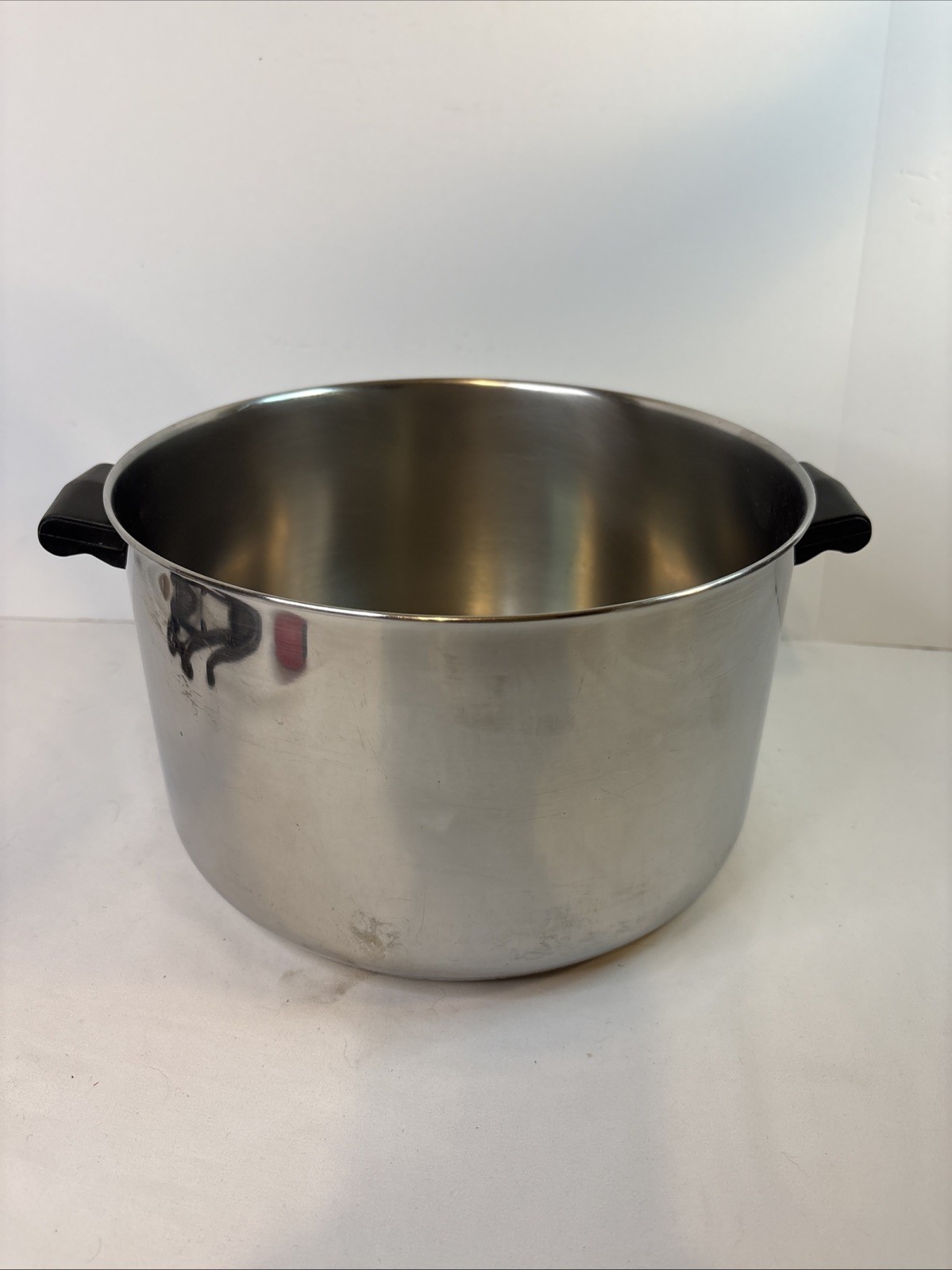 Vtg Farberware 8 Qt Stock Pot Aluminum Clad Stainless Steel USA NO LID