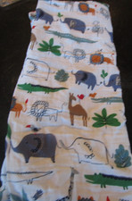 Pottery Barn Kids Muslin Colby animals crib fitted sheet photo shoot sample 1