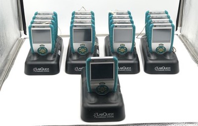 Lot of 17 Vernier Labquest Handheld Data Collector Stylus W/ x5 Charging Dock