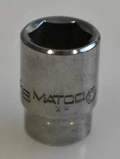Matco Tools A146 7/16" SAE Shallow Socket 1/4" Drive 6 Point Chrome