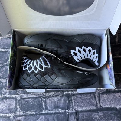 PUMA LaMELO MB.01 Teambank Lo Black White 376941-12 Mens 10 Basketball Shoes