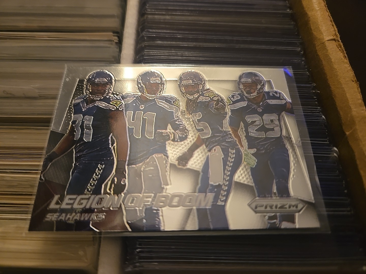 Seattle Seahawks 2014 Panini Prizm Legion Of Boom Sherman  Chancellor Thomas