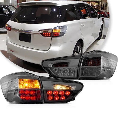 VLAND LED Tail Lights Assembly For 2009-2015 Toyota WISH Rear Brake Lamps 1set - Picture 2 of 14