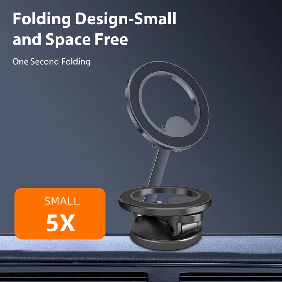 Magnetic Phone Holder Car Mount Dashboard Desktop Stand For iPhone For MagSafe - Image 3 of 4