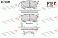 Bremsbelagsatz Scheibenbremse Fte 9011001 FüR Hyundai I10 2 Ba Ia 3 AC3 AI3 Lpg