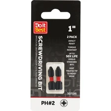 Do it Best 1 In. Phillips #2  Ready Screwdriver Bit (2-Pack) QJDIB-SC-005 SIM