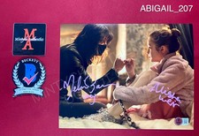 Alisha Weir and Melissa Barrera dual signed 8x10 photo Abigail Beckett COA