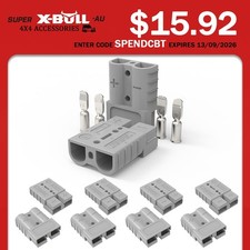 X-BULL 10pcs Anderson Style Plug Connectors 50 AMP 12-24V 6AWG Power Tool DC