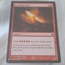 Magic: The Gathering Seething Song Instant 2011 Red Jaime Jones