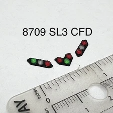 3 Pack 1/87 HO Scale Chicago Fire CFD Green Red Split Vision SLR Lightbar Truck