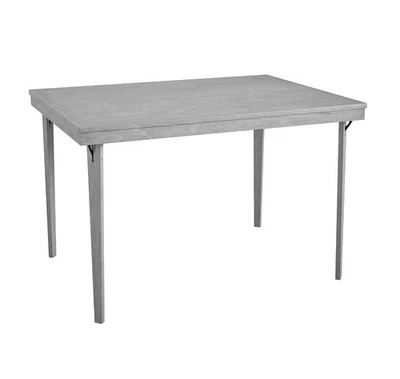 COSCO 44" x 32" Wood Folding Dining Table, Gray Woodgrain