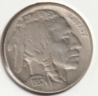 1937 US Indian Head Buffalo Nickel FULL DATE Rare 89 Year Old Collection Coin