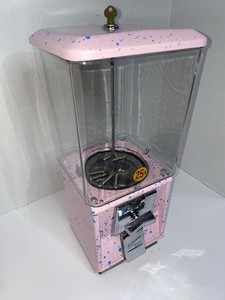 Candy Pink Northwestern S60 1" Capsule Vending Machine 25cent Vend Working Keys!