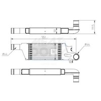 LadeluftküHler FüR Chevrolet Corsa Opel Combo Tour C 00-09 1302113