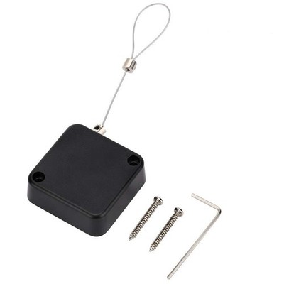 Loradar Retractable Cable Lock with Cable Tether Safety Strap, Wire Rope Safe...