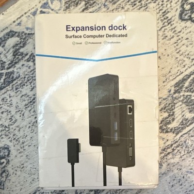 Docking Station for Microsoft Surface USB 3.0 HDMI VGA Black