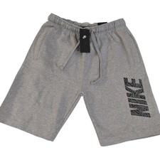 Nike NSW Fleece GX Men's Shorts Gray & white Sze Medium & large NWT