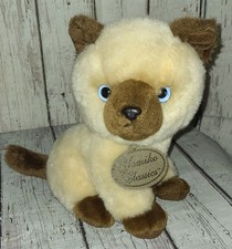 7" Vintage Russ Yomiko Classics Siamese Kitty Cat Plush Stuffed Animal Toy
