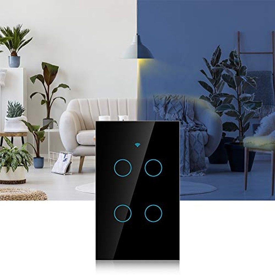 Smart Light Switch – Modern Day Light Switch, 4-Way LED Back-Lit ...