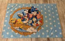 Vtg Disney Wamsutta Pillowcase Standard Mickey Mouse 1776 Patriotic Bicentennial