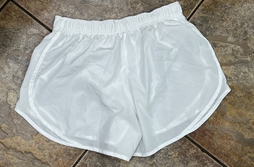 Nike Dri-Fit Women's Running Shorts Size M ~ 3” Inseam White - Picture 3 of 6