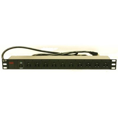 Maruson Technology - PDU-R1510(UL) - Maruson 1U 15A Basic PDU 10 Outlets,