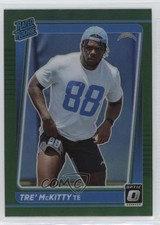 2021 Panini Donruss Rated Rookie Optic Holo Green Preview Tre' McKitty yf0