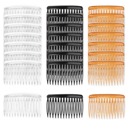 24 PCS Hair Side Combs for Women Fine Thin Hair, 14 Teeth Decorative Hair Com...