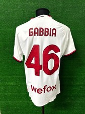 Maglia Milan GABBIA Match Iussed Worn Shirt Preparata Indossata Camiseta Jersey