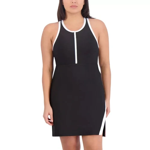 Sage Collective Women's Sleeveless Active Short with Dress, Black, Size S