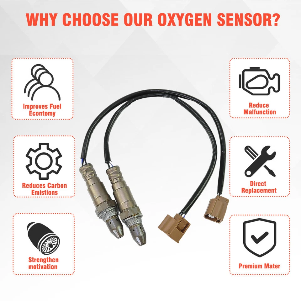 4件装氧气传感器适用于2011-2013英菲尼迪G37 M37 3.7L V6上游+下游 — 第 4/4 张图片