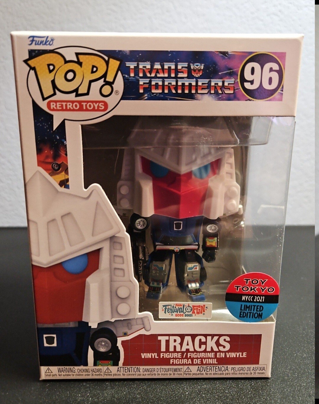 Funko Pop! Retro Toys Transformers, Tracks (Toytokyo Festival Of Fun Eccc 2021)