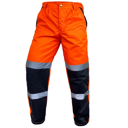 Mens Hi Vis Visibility Reflective Safety Bottoms Work Wear Trouser Jogger Pants