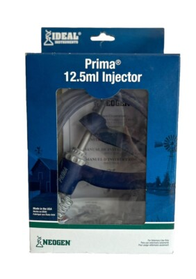 #ad Ideal Prima 12.5 mL Injector Injection Neogen Cattle Livestock Dewormer vax $47.00