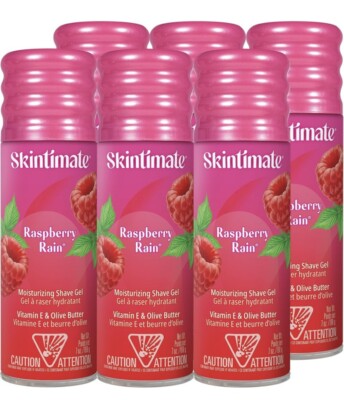 6X Skintimate Shave Gel for Woman Raspberry Rain 7 Oz Each