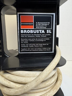 Brennenstuhl Brobusta SL 360° Work Light with Outlet. West Germany. Tested.