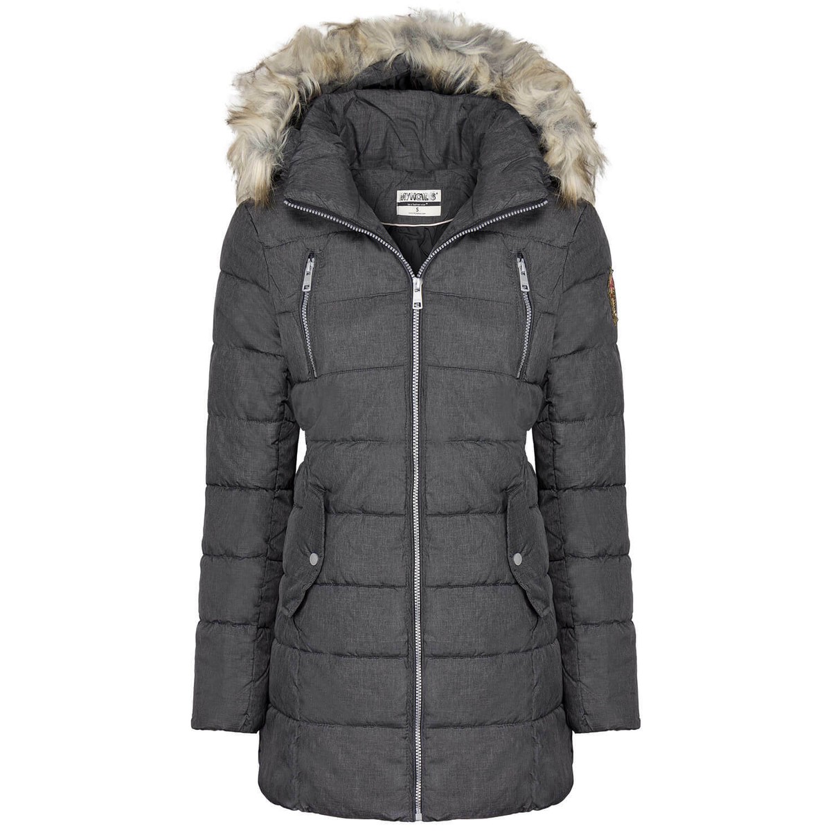 Kunstfell Jacke Hailys Damen Jacken HAILYS Damen Steppmantel Jacke