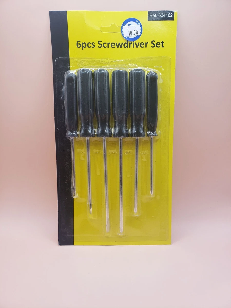 6 Piece Screwdriver Set 3 Phillips 3 Flathead Up To 8