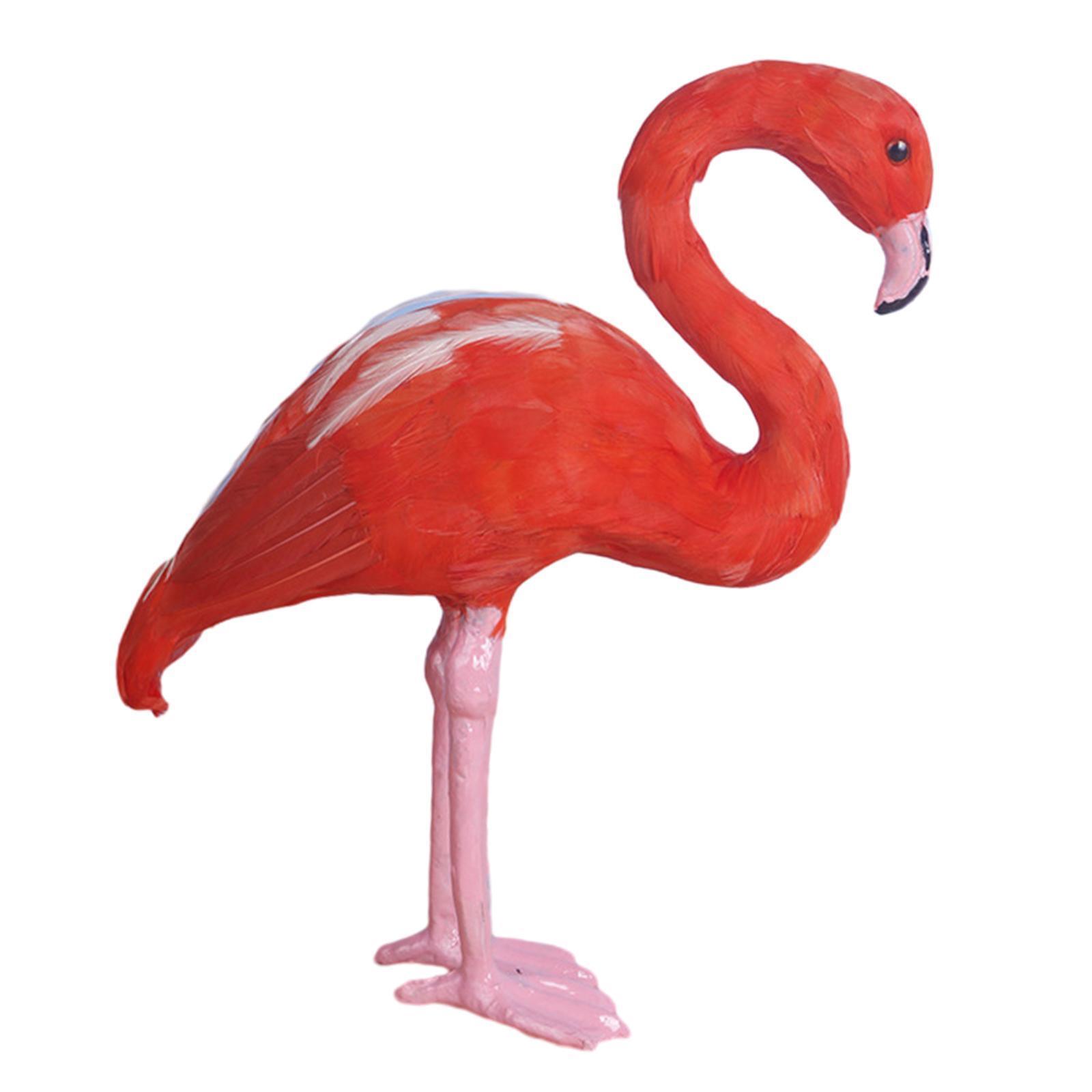 Flamingo Statue Artwork Vivid Ornament Yard Art for Courtyard Indoor